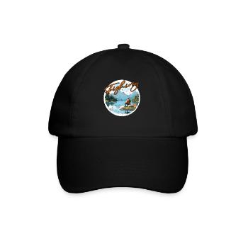 Fishing, Leisure, Contemplative, Quiet, Nature Experience - Baseball Cap - black/black - Front