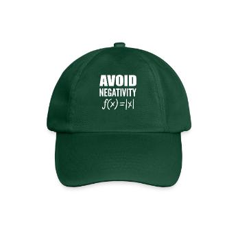 Avoid Negativity Mathematikprofessor - Baseballkappe - Flaschengrün - Vorne