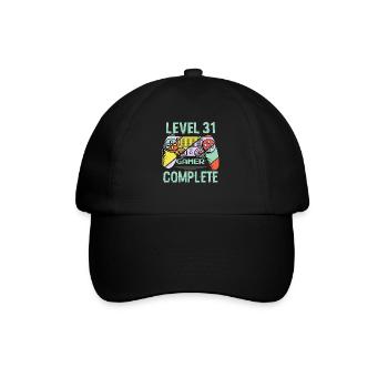 Level 31 Complete 31 Years Old Gamer Level 31 Complete - Baseball Cap - black/black - Front