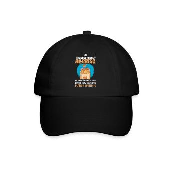 Oui, j’ai une allergie aux arachides. Awarene allergique aux noix - Casquette classique - noir/noir - Devant