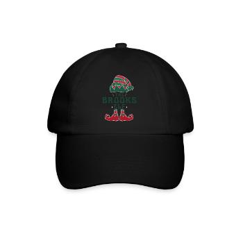 The Brooks Elf Pajama for Funny Christmas Holiday - Baseball Cap - black/black - Front