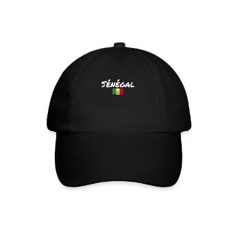 Sénégal Vintage Senegal Senegalese Flag - Baseball Cap - black/black - Front