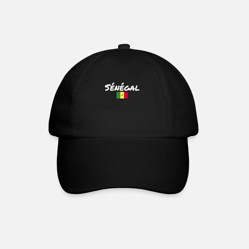 Sénégal Sénégal Drapeau du Sénégal - Casquette classique - noir/noir