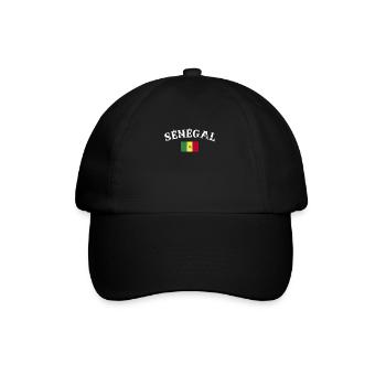 Sénégal Vintage Senegal Senegalese Flag - Baseball Cap - black/black - Front