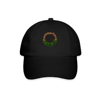 Jesus is King and is the Reason for the Season - Baseball Cap - black/black - Front