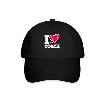 Lustiger Baseball - Baseballkappe - Schwarz/Schwarz - Vorne