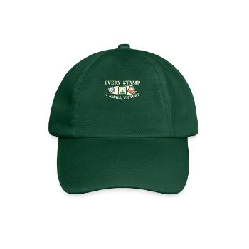 Philately Philatelist Stamp Collecting - Baseball Cap - bottle green - Front