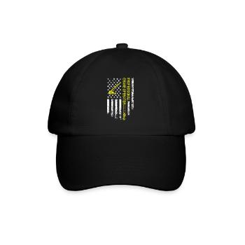 Grutier professionnel - Opérateur de grue drôle - Casquette classique - noir/noir - Devant