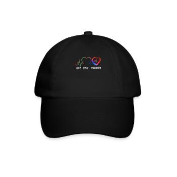 Nurse Midwife Birth Worker Live - Baseballkappe - Schwarz/Schwarz - Vorne
