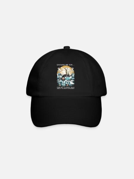 Climate Change Polar Bear - Baseballkappe - Schwarz/Schwarz