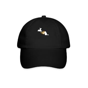 Lustiger Schachspieler Brettspiel Trainer Hund - Baseballkappe - Schwarz/Schwarz - Vorne