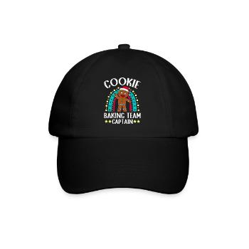 Cookie Baking Team Captain Christmas Cookies - Baseball Cap - black/black - Front