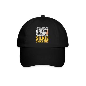 Seidenhuhn Poulet soyeux - Casquette classique - noir/noir - Devant