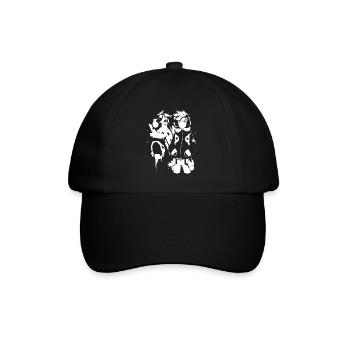 Le cool Cyberpunk Style Anime Boy Otaku de Shibuya - Casquette classique - noir/noir - Devant