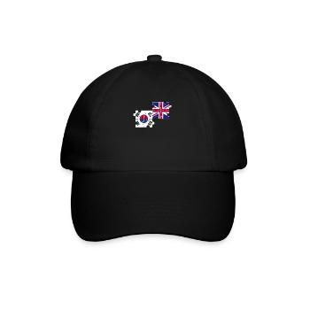 Corée du Sud Royaume-Uni Drapeau britannique Coréen - Casquette classique - noir/noir - Devant