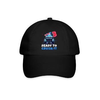 Monster Truck 3 Year Old Boy 3rd Birthday America - Baseball Cap - black/black - Front