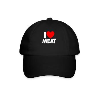 J’aime les grillades de viande Amateur de viande BBQ i li - Casquette classique - noir/noir - Devant