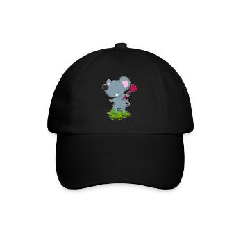 Maus Dart Dartpfeil - Baseballkappe - Schwarz/Schwarz - Vorne