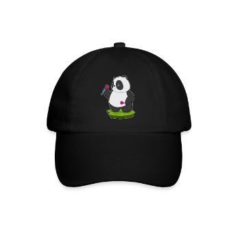 Panda Dart Dartpfeil - Baseball Cap - black/black - Front