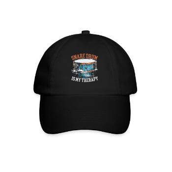 Snare Drum Musical Instrument Musician Drummer - Baseball Cap - black/black - Front