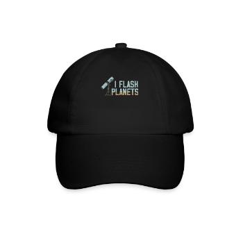 Space Photography Stargazing Telescope Astronomy - Baseball Cap - black/black - Front