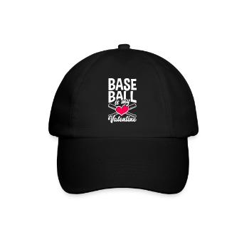 Lustiger Baseball - Baseballkappe - Schwarz/Schwarz - Vorne