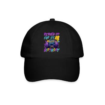 4ème cadeau d’anniversaire Monster Truck 4 ans garçon - Casquette classique - noir/noir - Devant