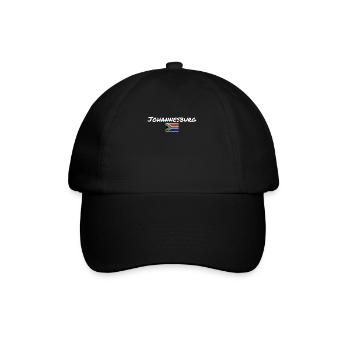 Johannesburg Vintage South African Flag - Baseball Cap - black/black - Front