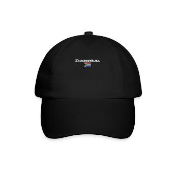Drapeau de Johannesburg, Afrique du Sud, Afrique du Sud - Casquette classique - noir/noir - Devant