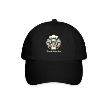 Herdmännchen - Baseballkappe - Schwarz/Schwarz - Vorne