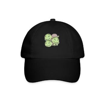 Motif de tortue - Casquette classique - noir/noir - Devant