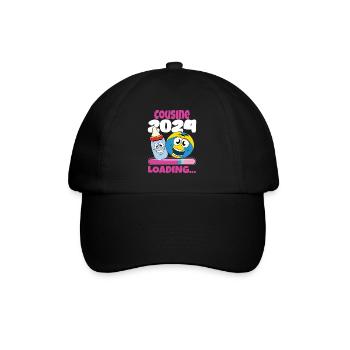 Cousine werden Cousine 2024 - Baseballkappe - Schwarz/Schwarz - Vorne