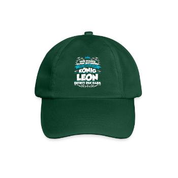 Leon Name Design - Baseballkappe - Flaschengrün - Vorne