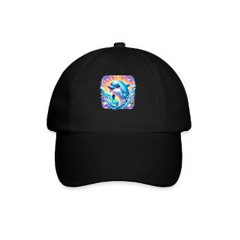 Dolphin Ocean - Baseball Cap - black/black - Front