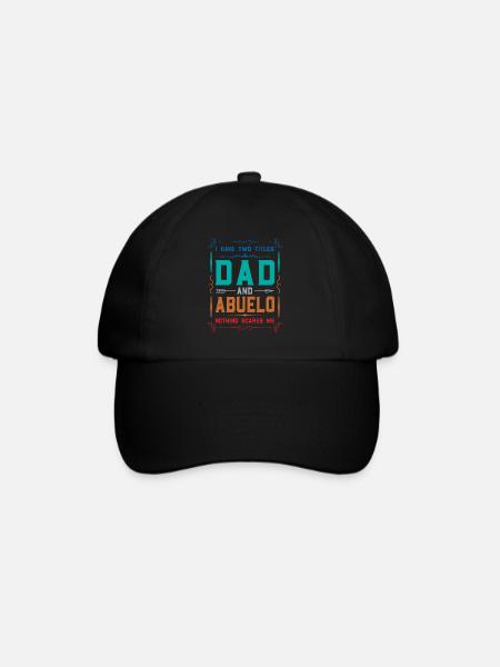 abuelo Vatertag abuelo Geschenk - Baseballkappe - Schwarz/Schwarz