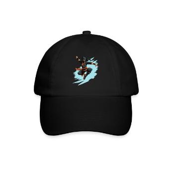 Charming Ninja Fighter I Ninja Girl I Ninja - Baseballkappe - Schwarz/Schwarz - Vorne