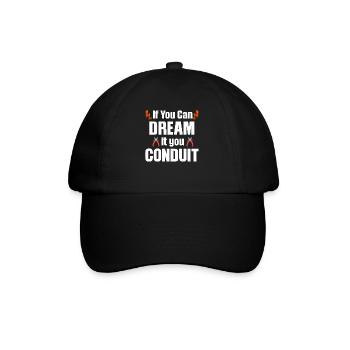 If you can dream of it, guide the - Baseball Cap - black/black - Front