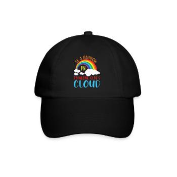 Be A Rainbow In Someone Else's Cloud 2 - Baseball Cap - black/black - Front