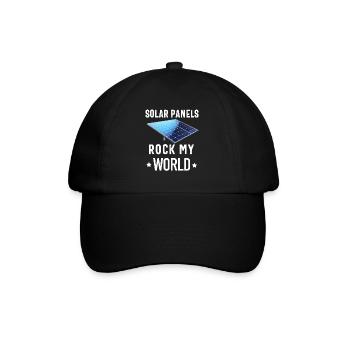 Solarpanel-Installateur Techniker Männer Erneuerbar - Baseballkappe - Schwarz/Schwarz - Vorne