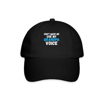 Grandpa Gifts - Baseballkappe - Schwarz/Schwarz - Vorne