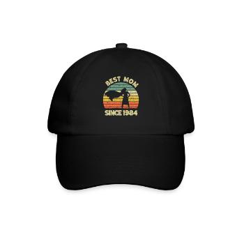Best mom since 1984 - 1984 Birthday gift - Baseball Cap - black/black - Front