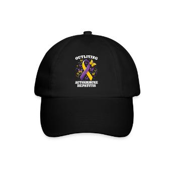 Aufklärung über Autoimmunhepatitis Welt-Hepatitis-Tag - Baseballkappe - Schwarz/Schwarz - Vorne