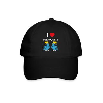 Humour petit perroquet - Casquette classique - noir/noir - Devant