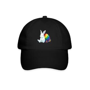 Bunny Easter Rainbow - Baseball Cap - black/black - Front