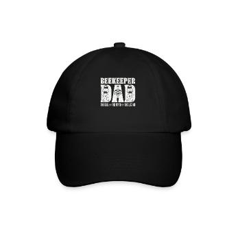 Papa apiculteur L’idole Le mythe L’apiculteur - Casquette classique - noir/noir - Devant