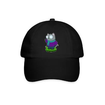 Écharpe d’hiver pour chat - Casquette classique - noir/noir - Devant