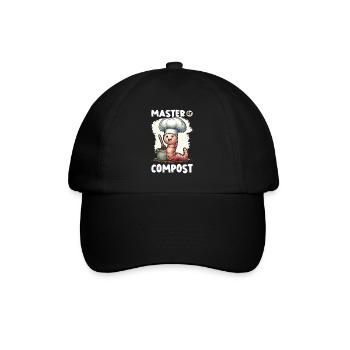 Lombriciculture Jardinage de vers de terre Vermiculture - Casquette classique - noir/noir - Devant