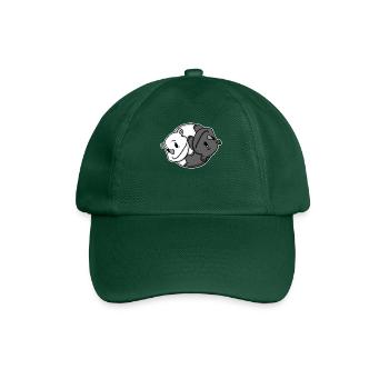 Yin Yang Rhinoceros - Baseball Cap - bottle green - Front