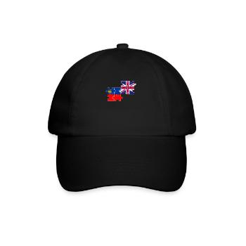 Liechtenstein Royaume-Uni Drapeau Liechtensteiner britannique - Casquette classique - noir/noir - Devant