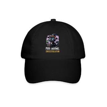 Paranormal Investigator Ghost Halloween Evp Haunte - Baseball Cap - black/black - Front